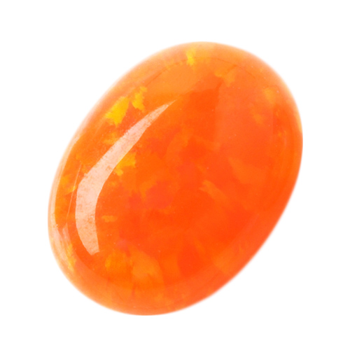 Orange polished stone