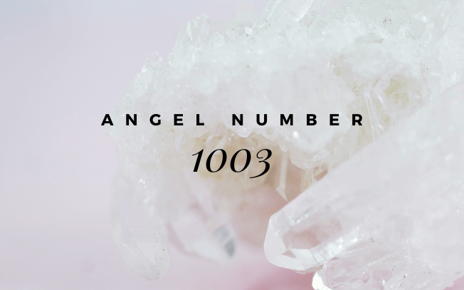 Angel number 1003.