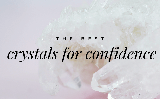 Image with text overlay: the best crystals for confidence