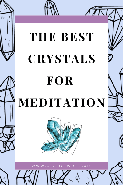 image with text overlay: the best crystals for meditation