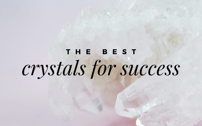 image with text overlay: the best crystals for success.