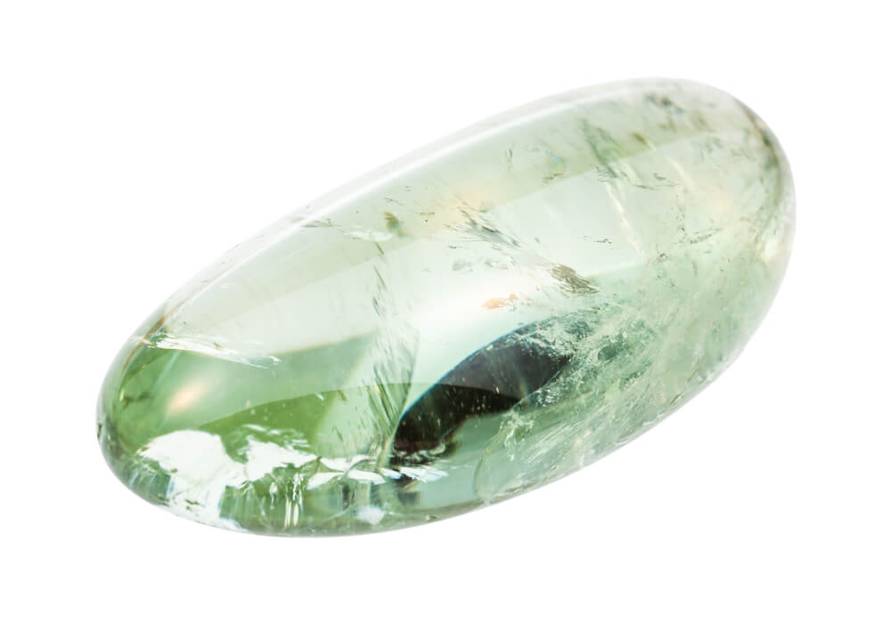 polished green gemstone.