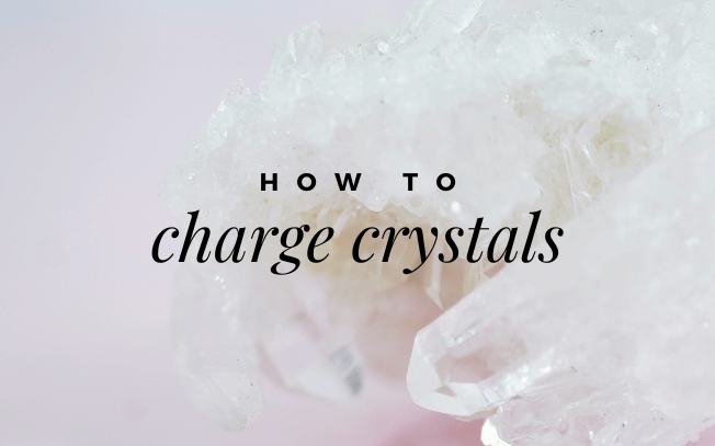 How to charge crystals.
