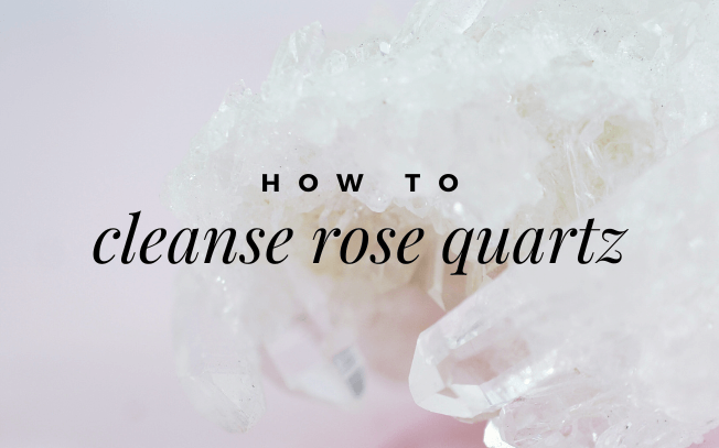 how to cleanse rose quartz.