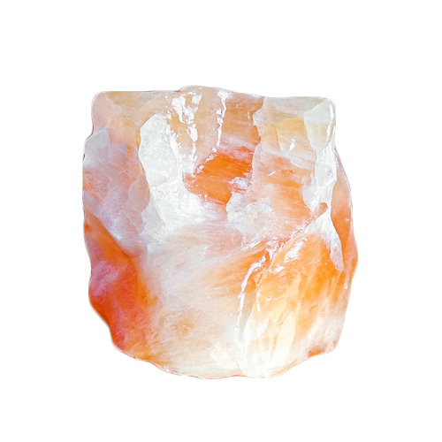 Orange and white crystal stone