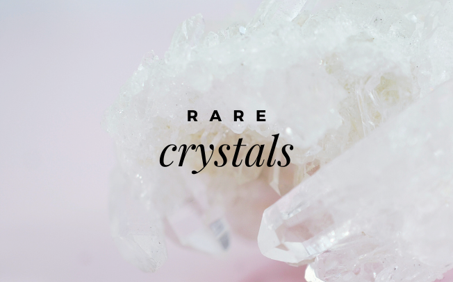 Text that reads "Rare crystals".