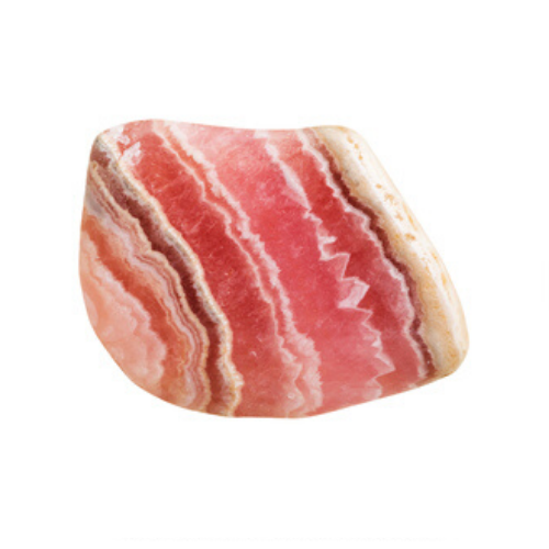 A peach striped gemstone