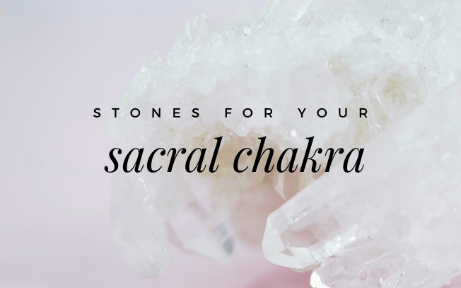 Image with text overlay: stones for your sacral chakra