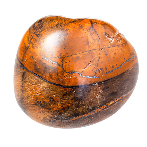 Orange and brown stone